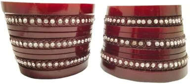 Handmade Resin Chudas for Women Traditional Bridal Bangles Set Standard Bridal Chuda Set 2.6 thumbnail 0