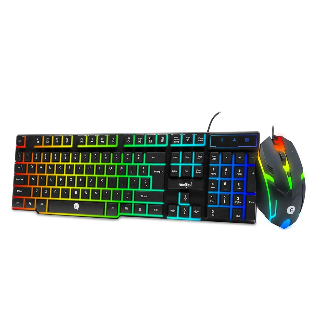 FRONTECH KB-0038 Dragon Warrior 4-in-1 Gaming Combo | RGB Backlit Keyboard, 1000 DPI Mouse, Mousepad & 40mm Headset for PC & Laptop image 5