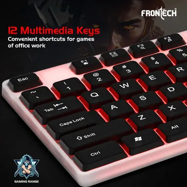 FRONTECH KB-0038 Dragon Warrior 4-in-1 Gaming Combo | RGB Backlit Keyboard, 1000 DPI Mouse, Mousepad & 40mm Headset for PC & Laptop thumbnail 11