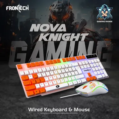 FRONTECH KB-0038 Dragon Warrior 4-in-1 Gaming Combo | RGB Backlit Keyboard, 1000 DPI Mouse, Mousepad & 40mm Headset for PC & Laptop thumbnail 17