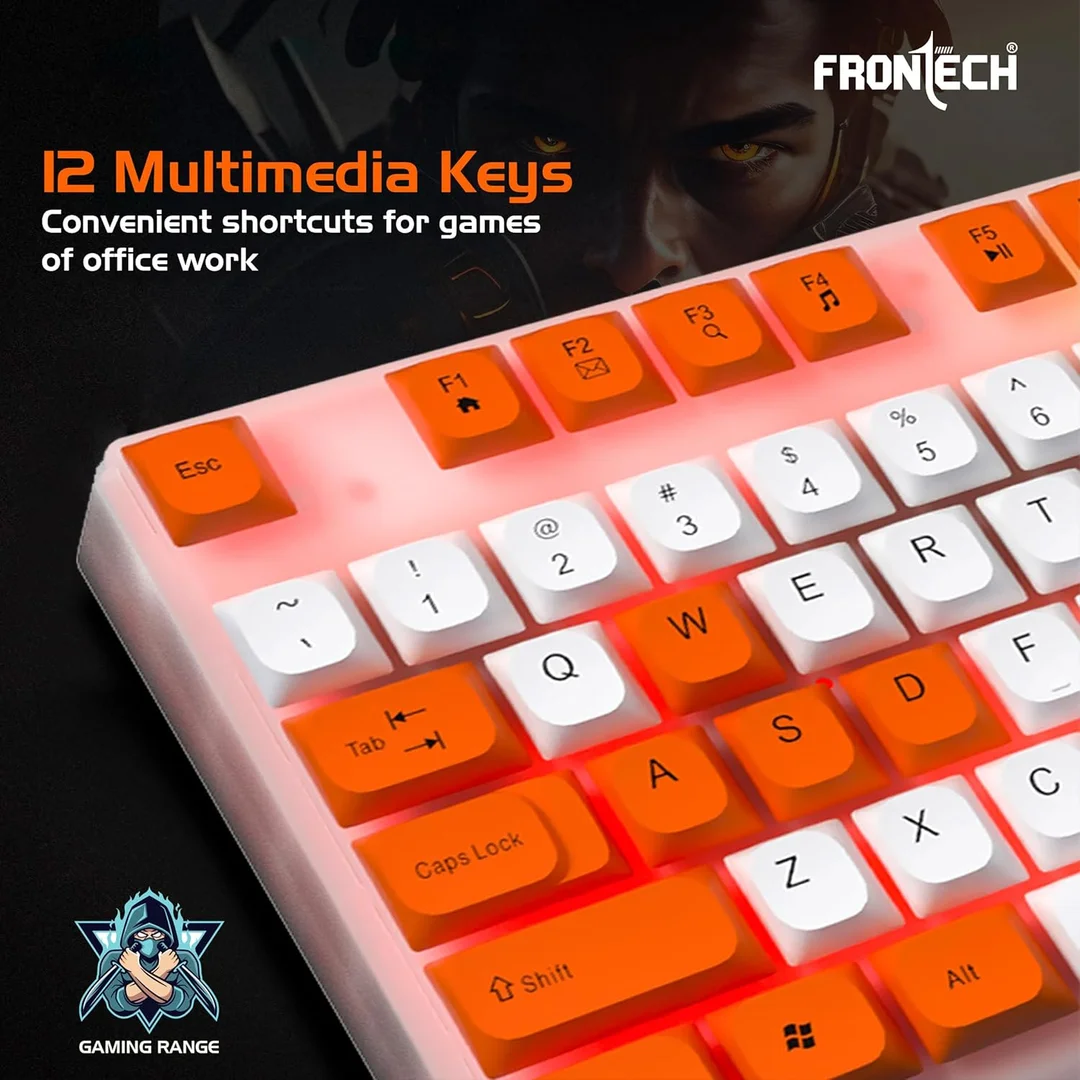 FRONTECH KB-0038 Dragon Warrior 4-in-1 Gaming Combo | RGB Backlit Keyboard, 1000 DPI Mouse, Mousepad & 40mm Headset for PC & Laptop image 20