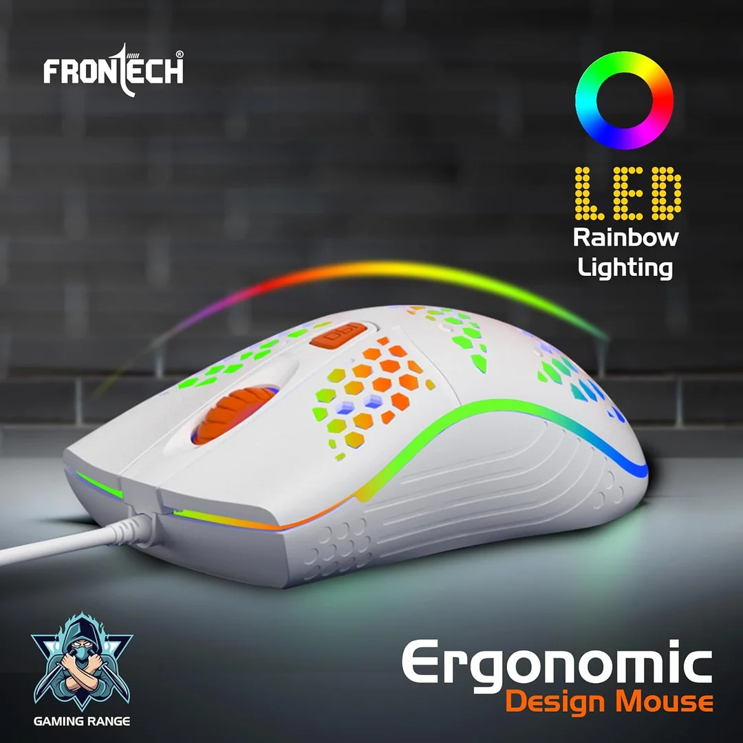 FRONTECH KB-0038 Dragon Warrior 4-in-1 Gaming Combo | RGB Backlit Keyboard, 1000 DPI Mouse, Mousepad & 40mm Headset for PC & Laptop image 21