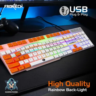 FRONTECH KB-0038 Dragon Warrior 4-in-1 Gaming Combo | RGB Backlit Keyboard, 1000 DPI Mouse, Mousepad & 40mm Headset for PC & Laptop thumbnail 22
