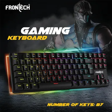 FRONTECH KB-0038 Dragon Warrior 4-in-1 Gaming Combo | RGB Backlit Keyboard, 1000 DPI Mouse, Mousepad & 40mm Headset for PC & Laptop thumbnail 28