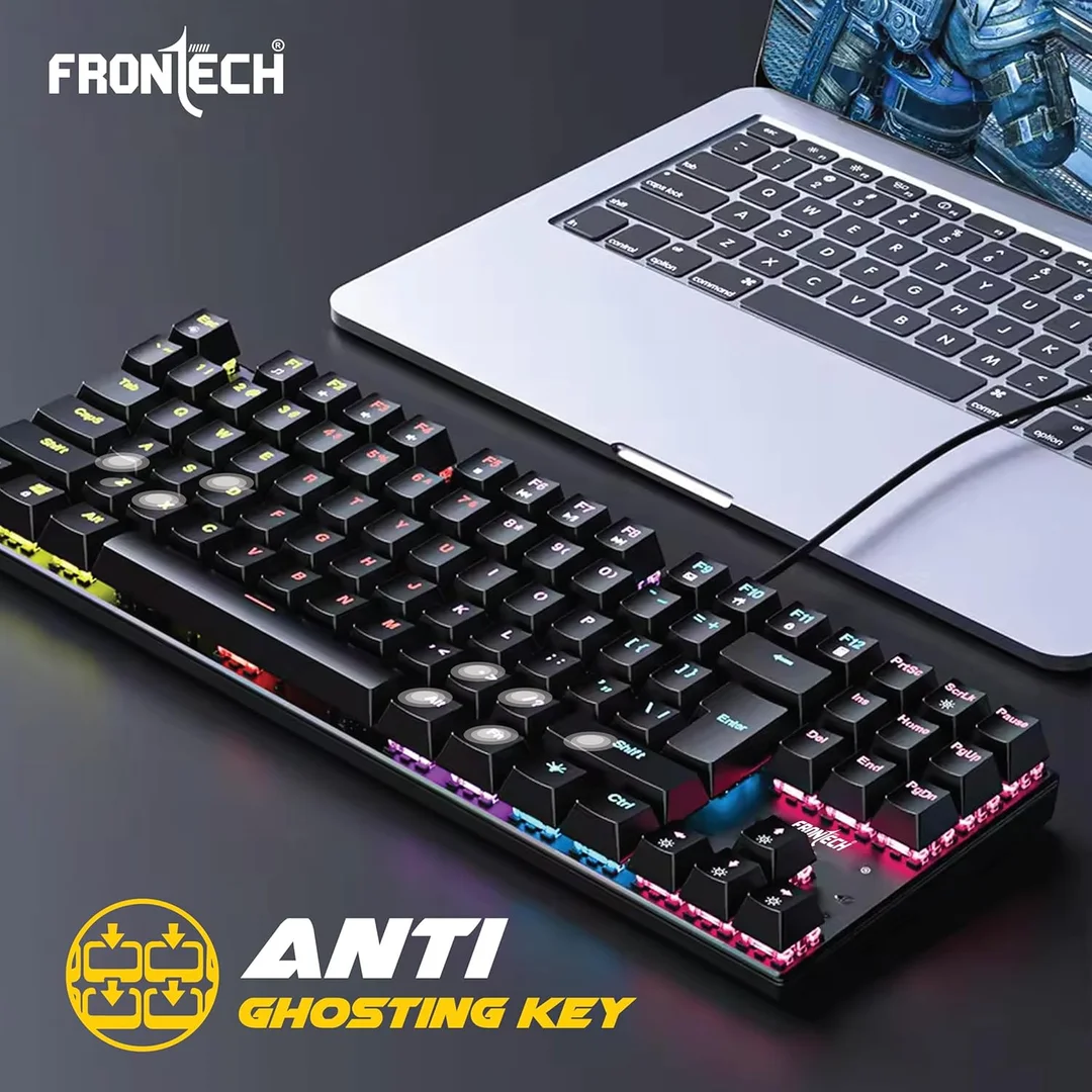 FRONTECH KB-0038 Dragon Warrior 4-in-1 Gaming Combo | RGB Backlit Keyboard, 1000 DPI Mouse, Mousepad & 40mm Headset for PC & Laptop image 30