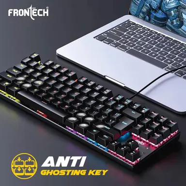 FRONTECH KB-0038 Dragon Warrior 4-in-1 Gaming Combo | RGB Backlit Keyboard, 1000 DPI Mouse, Mousepad & 40mm Headset for PC & Laptop thumbnail 29