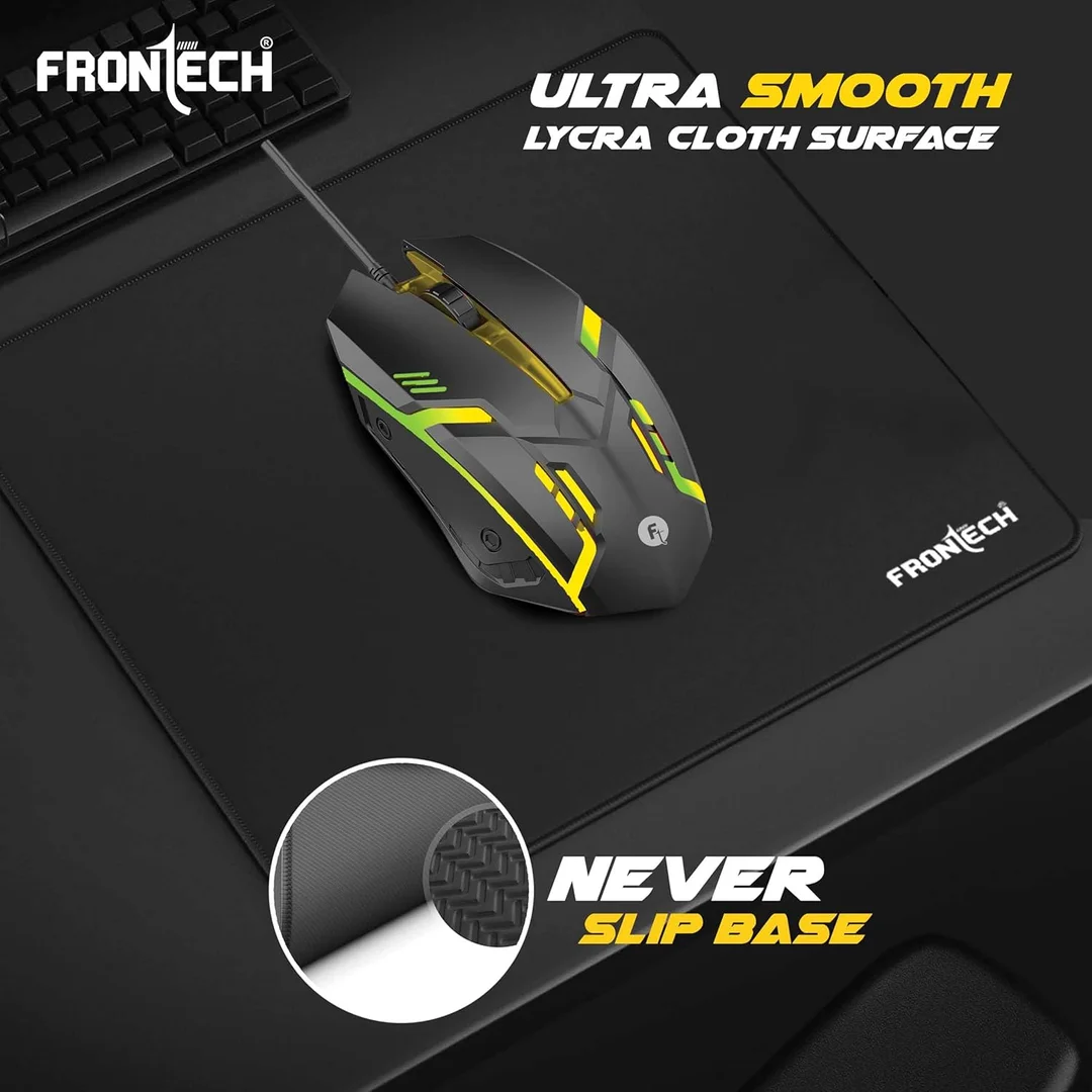 FRONTECH KB-0038 Dragon Warrior 4-in-1 Gaming Combo | RGB Backlit Keyboard, 1000 DPI Mouse, Mousepad & 40mm Headset for PC & Laptop image 33