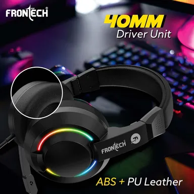 FRONTECH KB-0038 Dragon Warrior 4-in-1 Gaming Combo | RGB Backlit Keyboard, 1000 DPI Mouse, Mousepad & 40mm Headset for PC & Laptop thumbnail 38