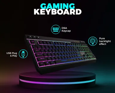 FRONTECH KB-0038 Dragon Warrior 4-in-1 Gaming Combo | RGB Backlit Keyboard, 1000 DPI Mouse, Mousepad & 40mm Headset for PC & Laptop thumbnail 46