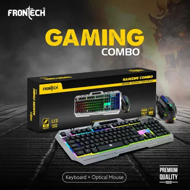 FRONTECH KB-0038 Dragon Warrior 4-in-1 Gaming Combo | RGB Backlit Keyboard, 1000 DPI Mouse, Mousepad & 40mm Headset for PC & Laptop thumbnail 49