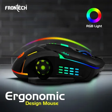 FRONTECH KB-0038 Dragon Warrior 4-in-1 Gaming Combo | RGB Backlit Keyboard, 1000 DPI Mouse, Mousepad & 40mm Headset for PC & Laptop thumbnail 52