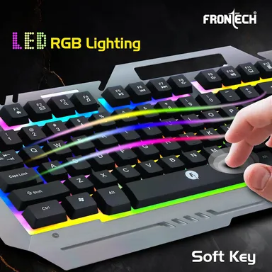 FRONTECH KB-0038 Dragon Warrior 4-in-1 Gaming Combo | RGB Backlit Keyboard, 1000 DPI Mouse, Mousepad & 40mm Headset for PC & Laptop thumbnail 53