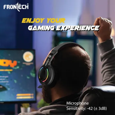 FRONTECH KB-0038 Dragon Warrior 4-in-1 Gaming Combo | RGB Backlit Keyboard, 1000 DPI Mouse, Mousepad & 40mm Headset for PC & Laptop thumbnail 56