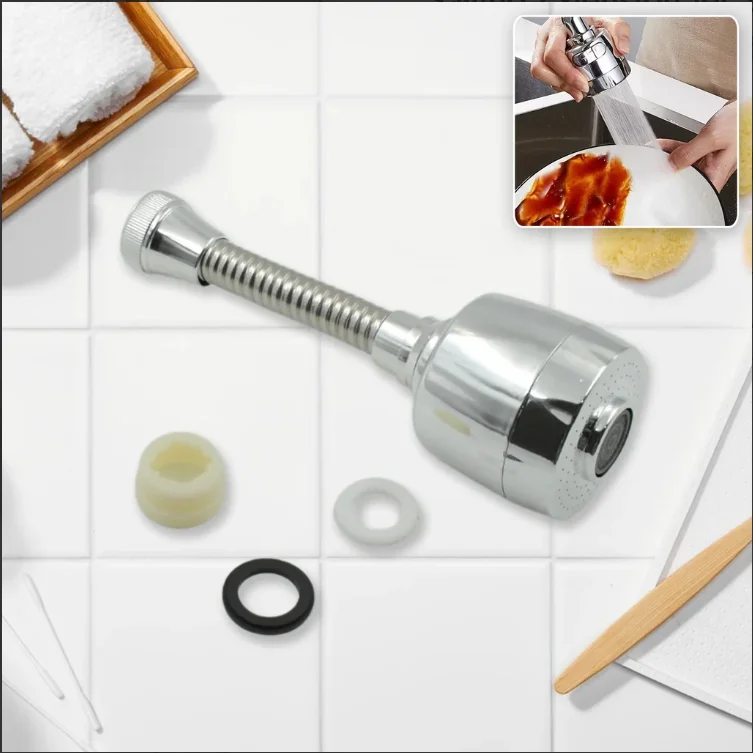 Kitchen Sink Tap 360° Rotating Faucet Sprayer Attachment Water Saving Aerator Filter Nozzle for Kitchen Sink and Basin Faucet image 2