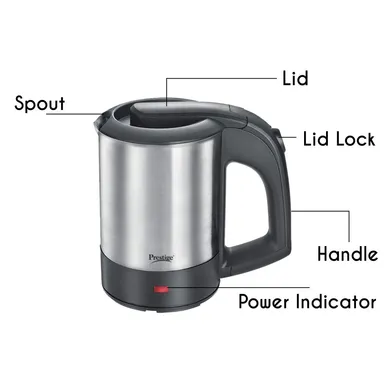 Prestige PKTS Electric Kettle | 1.5L Capacity | Fast Boil | Stainless Steel | Cordless | Ideal for Home & Office Use thumbnail 3