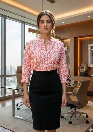 Dark Green Pencil Skirt for Women High Waist Stretch Office Wear Knee Length Slim Fit Formal Casual Bodycon Skirt for College Party Daily Wear Skirt-Dark Green M thumbnail 1