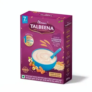 Takmeeli Talbeena Baby & Kids Superfood with Barley, Dry Fruits & Dates |Premium Nutrition Mix 250g thumbnail 1
