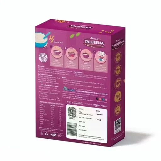 Takmeeli Talbeena Baby & Kids Superfood with Barley, Dry Fruits & Dates |Premium Nutrition Mix 250g image 3