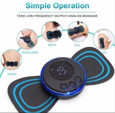 Electric Body Massager Pad for Muscle Relaxation | Portable EMS Massager for Arms, Legs & Back thumbnail 3