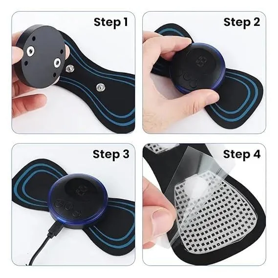 Electric Body Massager Pad for Muscle Relaxation | Portable EMS Massager for Arms, Legs & Back image 8