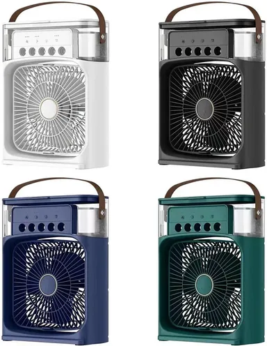  Spray Cold Fan with 3-Speed Mist, LED Lights & Type-C USB Charging | Personal Air Cooler Fan for Home, Office & Travel thumbnail 3