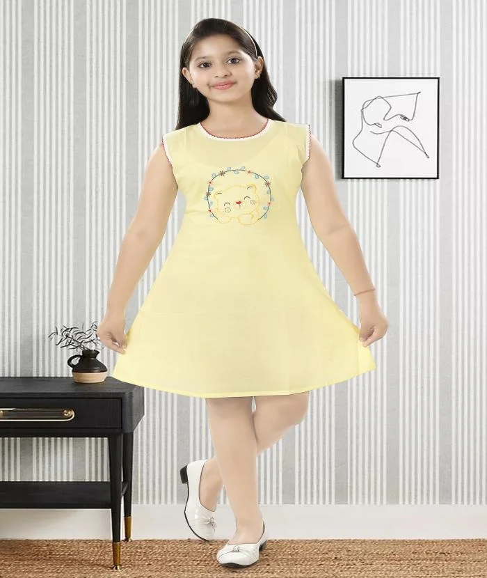 IRNASTA Yellow Baby Toddler Clothing Set for 1–2 Years Kids Soft Comfortable Daily Wear Cotton Blend Outfit for Boys Girls Casual Summer Dress Yellow XS image 2