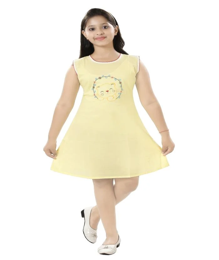 IRNASTA Yellow Baby Toddler Clothing Set for 1–2 Years Kids Soft Comfortable Daily Wear Cotton Blend Outfit for Boys Girls Casual Summer Dress Yellow XS image 3