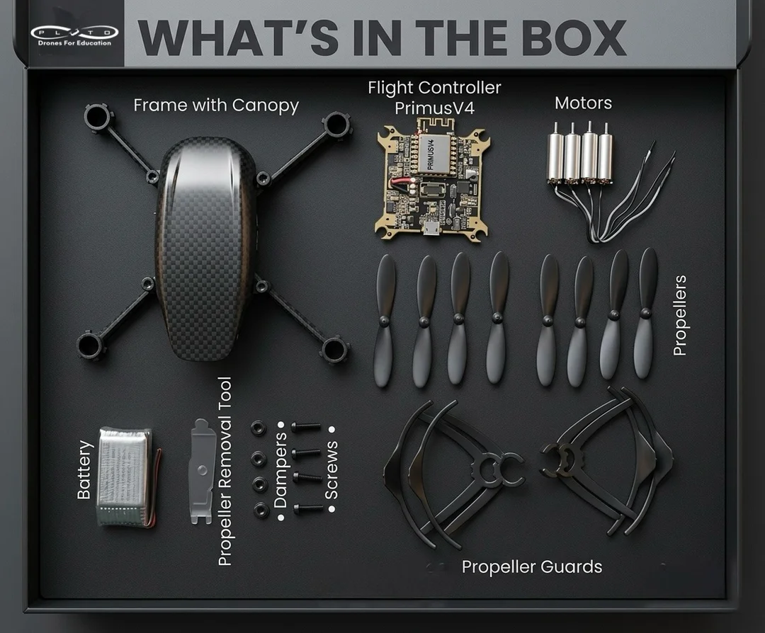 Pluto 1.2 DIY Nano Drone Kit for Kids Students & Beginners | STEM Educational Coding Drone with PlutoBlocks IDE | Smartphone Controlled Crash-Resistant Nano Quadcopter for Robotics Learning DIY Projects & Drone Programming by Drona Aviation image 5