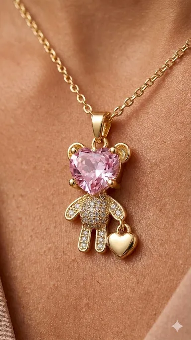 Pendant Necklace for Women and Girls, Stylish Chain Necklace for Party, Birthday, Anniversarry Gift for Wife, Birthday Gift for Girlfriend, Valentine Gift Chain Pendant thumbnail 1