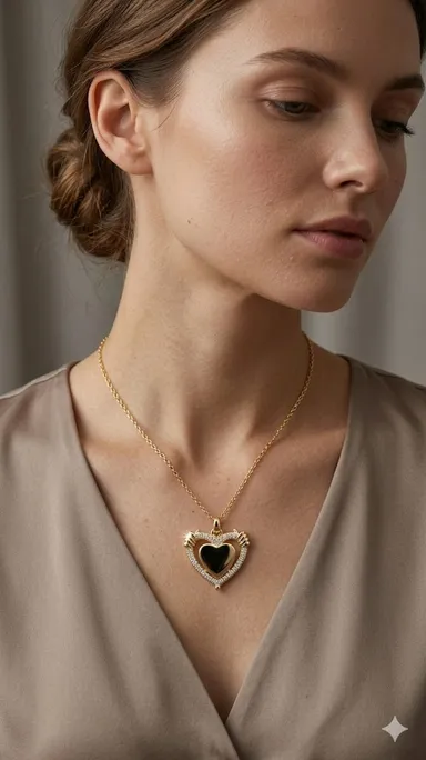 Pendant Necklace for Women and Girls, Stylish Chain Necklace for Party, Birthday, Anniversarry Gift for Wife, Birthday Gift for Girlfriend, Valentine Gift Chain Pendant thumbnail 2