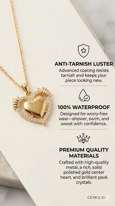 Pendant Necklace for Women and Girls, Stylish Chain Necklace for Party, Birthday, Anniversarry Gift for Wife, Birthday Gift for Girlfriend, Valentine Gift Chain Pendant thumbnail 3