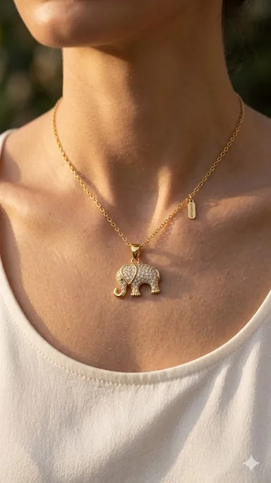 Pendant Necklace for Women and Girls, Stylish Chain Necklace for Party, Birthday, Anniversarry Gift for Wife, Birthday Gift for Girlfriend, Valentine Gift Chain Pendant thumbnail 2