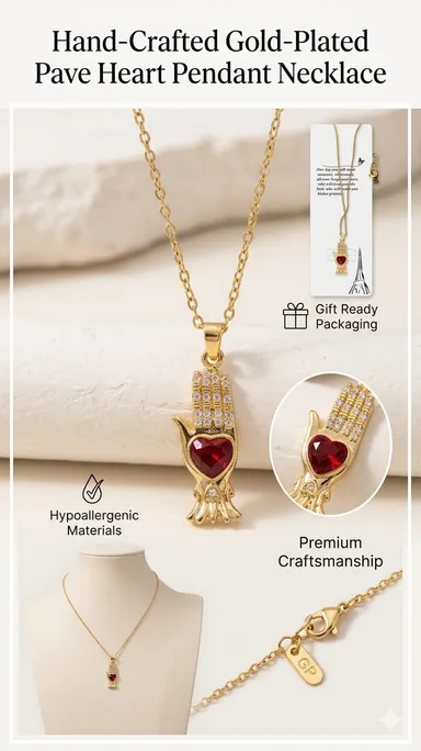 Pendant Necklace for Women and Girls, Stylish Chain Necklace for Party, Birthday, Anniversarry Gift for Wife, Birthday Gift for Girlfriend, Valentine Gift Chain Pendant thumbnail 4