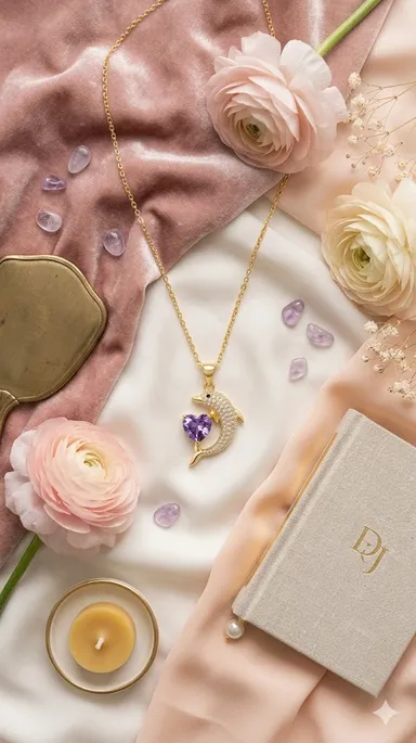 Pendant Necklace for Women and Girls, Stylish Chain Necklace for Party, Birthday, Anniversarry Gift for Wife, Birthday Gift for Girlfriend, Valentine Gift Chain Pendant thumbnail 3