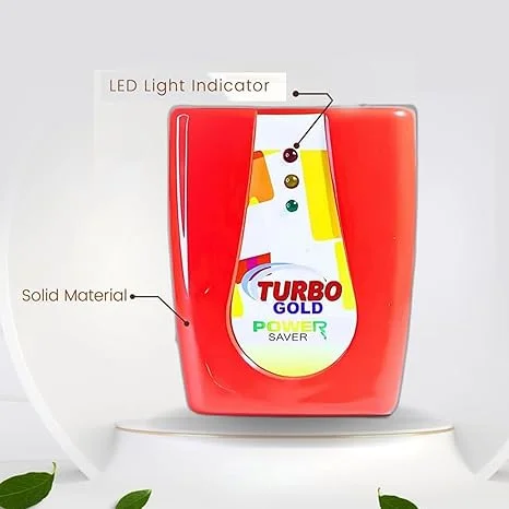 Turbo Gold Power Saver Advanced 3D Hologram Electricity Saving Device for Home Office AC Refrigerator Washing Machine Energy Saver Voltage Stabiliser Power Optimiser image 3