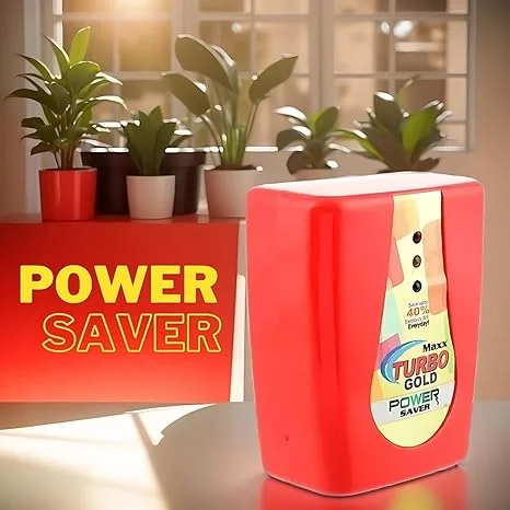 Turbo Gold Power Saver Advanced 3D Hologram Electricity Saving Device for Home Office AC Refrigerator Washing Machine Energy Saver Voltage Stabiliser Power Optimiser image 8