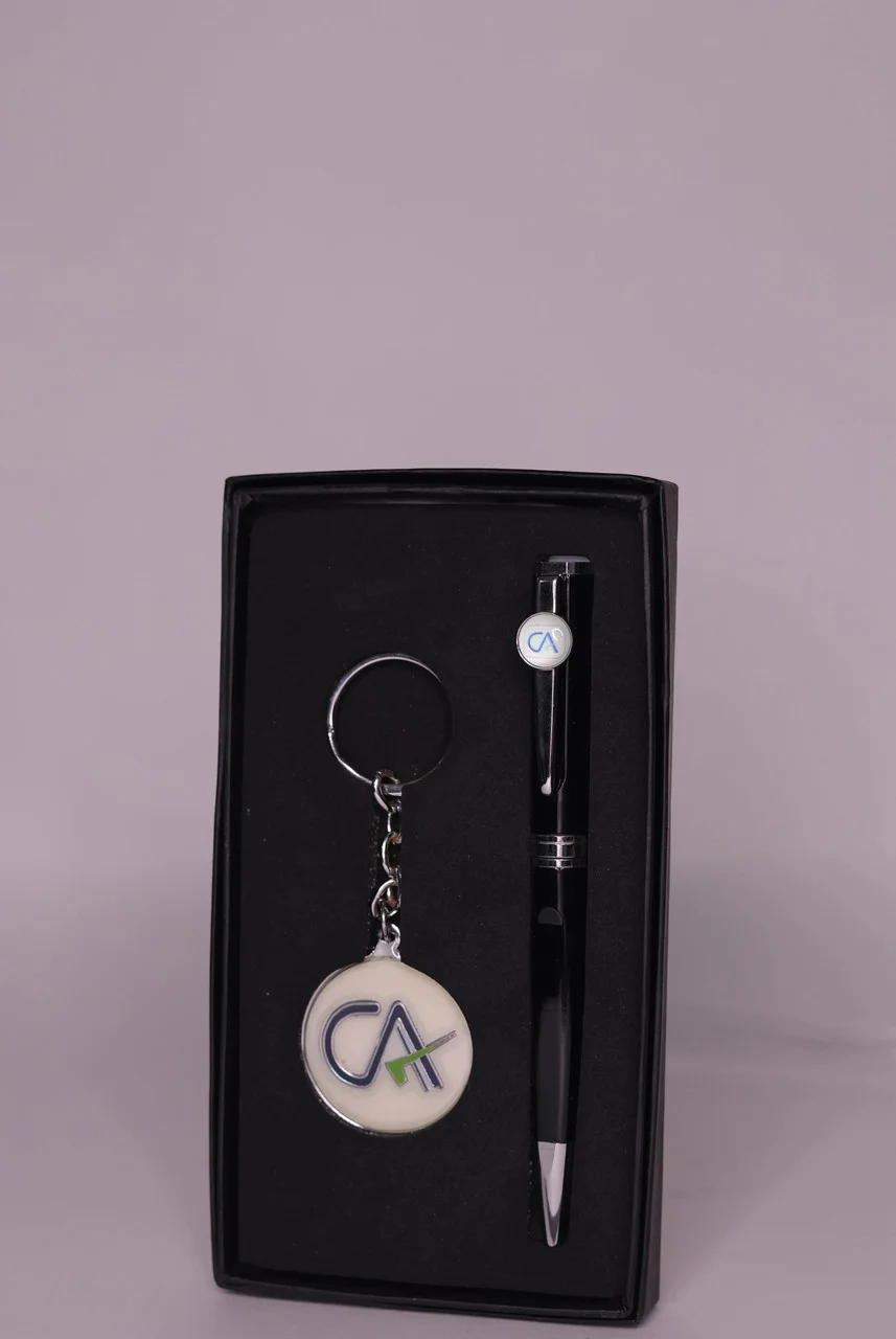 AASPAS Enterprises Metallic Ball Pen & CA Key Chain Gift Set | Premium Executive Pen for Chartered Accountants | Stylish Metal Pen Combo for Office, Gifting & Professional Use image 3