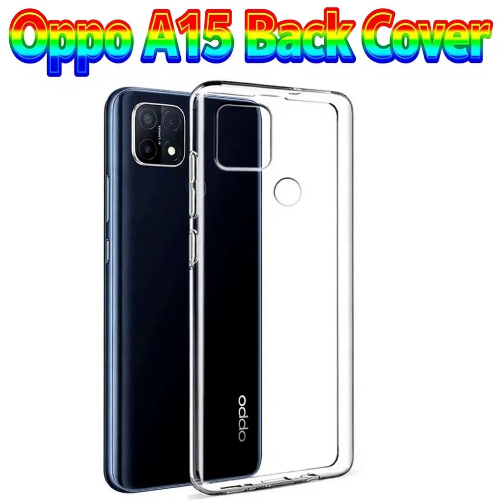 Oppo A15 Transparent Back Cover Case with Shockproof TPU Protection Anti-Yellow Crystal Clear Slim Fit Scratch Resistant Mobile Phone Cover for Oppo A15 image 1