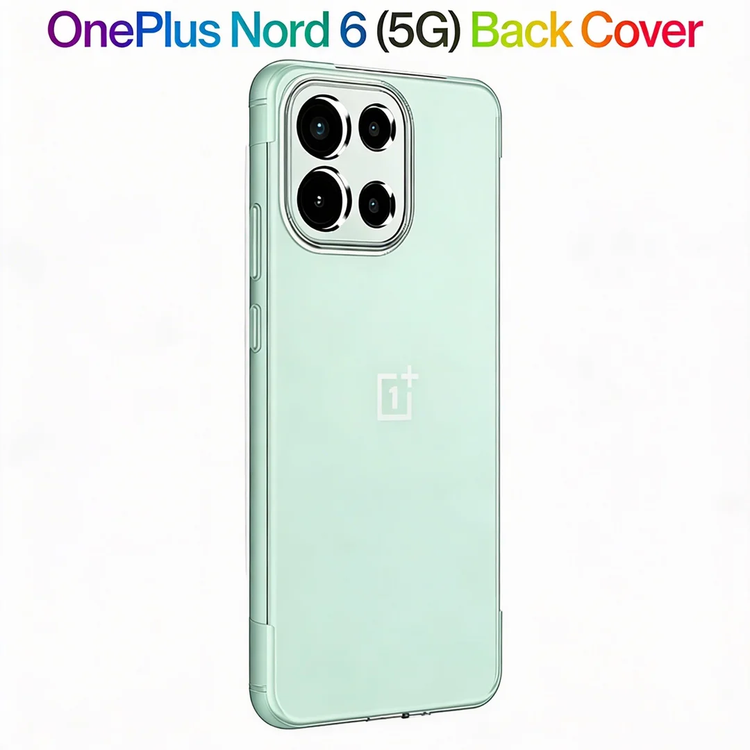 OnePlus Nord 6 5G Transparent Soft TPU Back Cover with Camera Protection image 1