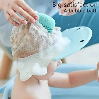 Premium Silicone' Bath Brush with Shampoo Dispenser | Soft Scalp Massage & Hair Wash Brush image 5