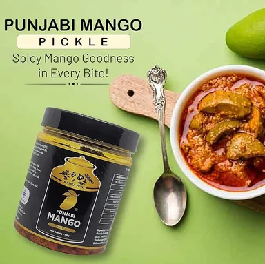 Masala Potli Punjabi Mango Pickle 500g Homemade Style Aam Ka Achar Keri Ka Achar with Traditional Punjabi Spices Tangy Spicy Indian Mango Pickle No Preservatives Meal Side Dish thumbnail 2