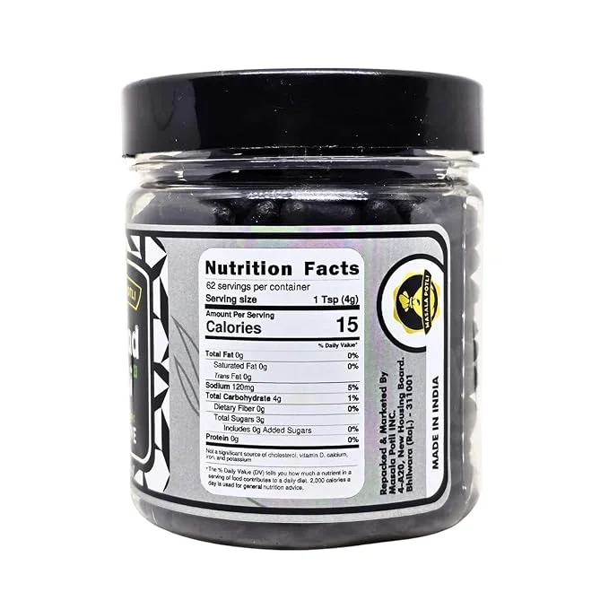 MASALA POTLI Harad Vati Churan 250g Jar | Chatpati Harde Vatee Digestive Candy with Hing Jeera Amla | Ayurvedic After Meal Mouth Freshener for Gas Bloating Indigestion Acidity & Digestion Support image 2