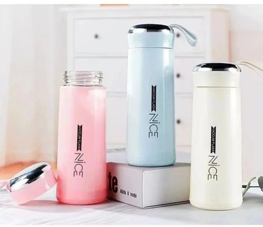 SHREE RIDDHIVE Stylish Vacuum Insulated Water Bottle 400ml Hot & Cold Flask Leak Proof Reusable Travel Bottle for Office Gym School Multicolor image 1