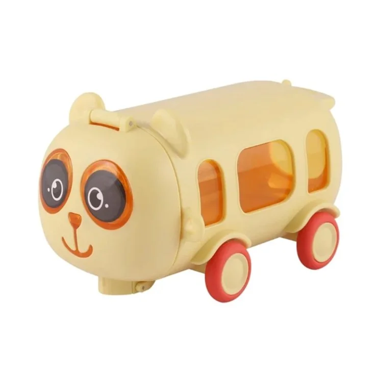 Cute Cartoon Bus Shape Water Bottle for Kids | Leakproof Sipper Bottle with Straw & Strap | BPA Free School Bottle 500 ML image 1