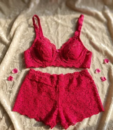MG GROUP Women’s Padded Lingerie Set Bra & Panty Combo Daily Wear Innerwear MG GROUP Lingerie Set 30A thumbnail 0