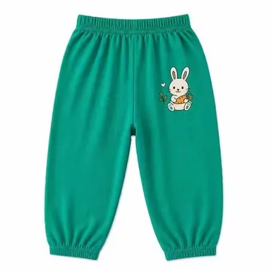 Kids Cotton Pajama Pack of 4 Assorted Colours Printed Night Pants Soft Breathable Elastic Waist Sleepwear Lounge Wear Daily Wear Bottoms for Boys & Girls Multicolor 2-3 Y thumbnail 2