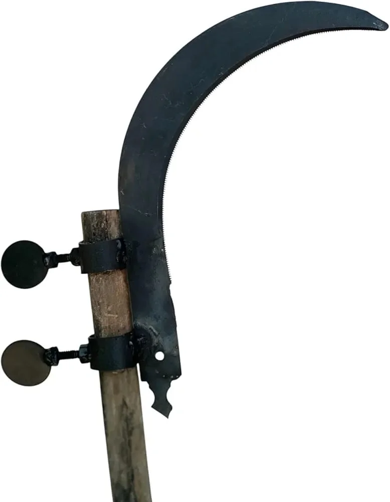Carbon Steel Grass Sickle Cutter Blade for Farming Gardening Weed Cutting Hand Tool Heavy Duty Sharp Curved Grass Harvesting Blade for Agriculture Use image 2
