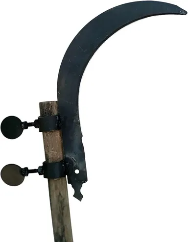 Carbon Steel Grass Sickle Cutter Blade for Farming Gardening Weed Cutting Hand Tool Heavy Duty Sharp Curved Grass Harvesting Blade for Agriculture Use thumbnail 1