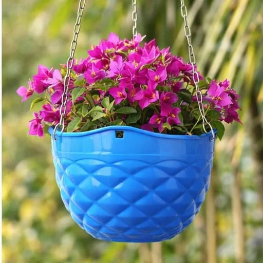 Square Plastic Pots 6 Inch Pack of 4 for Home Gardening, Durable Terracotta Color Gamla for Indoor Plants, Outdoor Balcony Flower Planters, Nursery Pot Set image 4