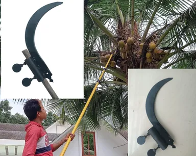 Carbon Steel Grass Sickle Cutter Blade Heavy Duty Curved Sharp Farming Gardening Weed Cutting Tool Manual Agriculture Grass Harvester Hand Tool Durable High Strength Outdoor Use thumbnail 3